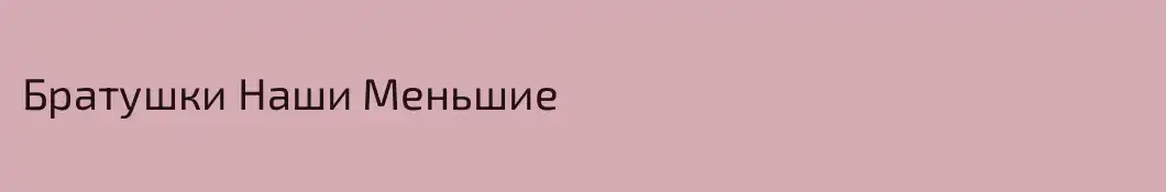 Братушки Наши Меньшие